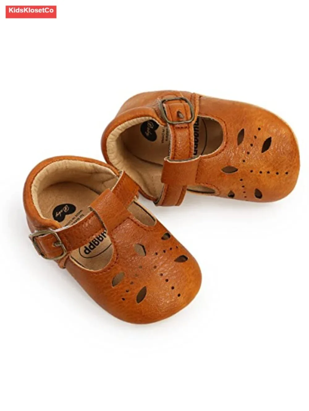 Baby Girl Mary Jane Flats PU Leather Non-Slip Toddler First Walker Princess